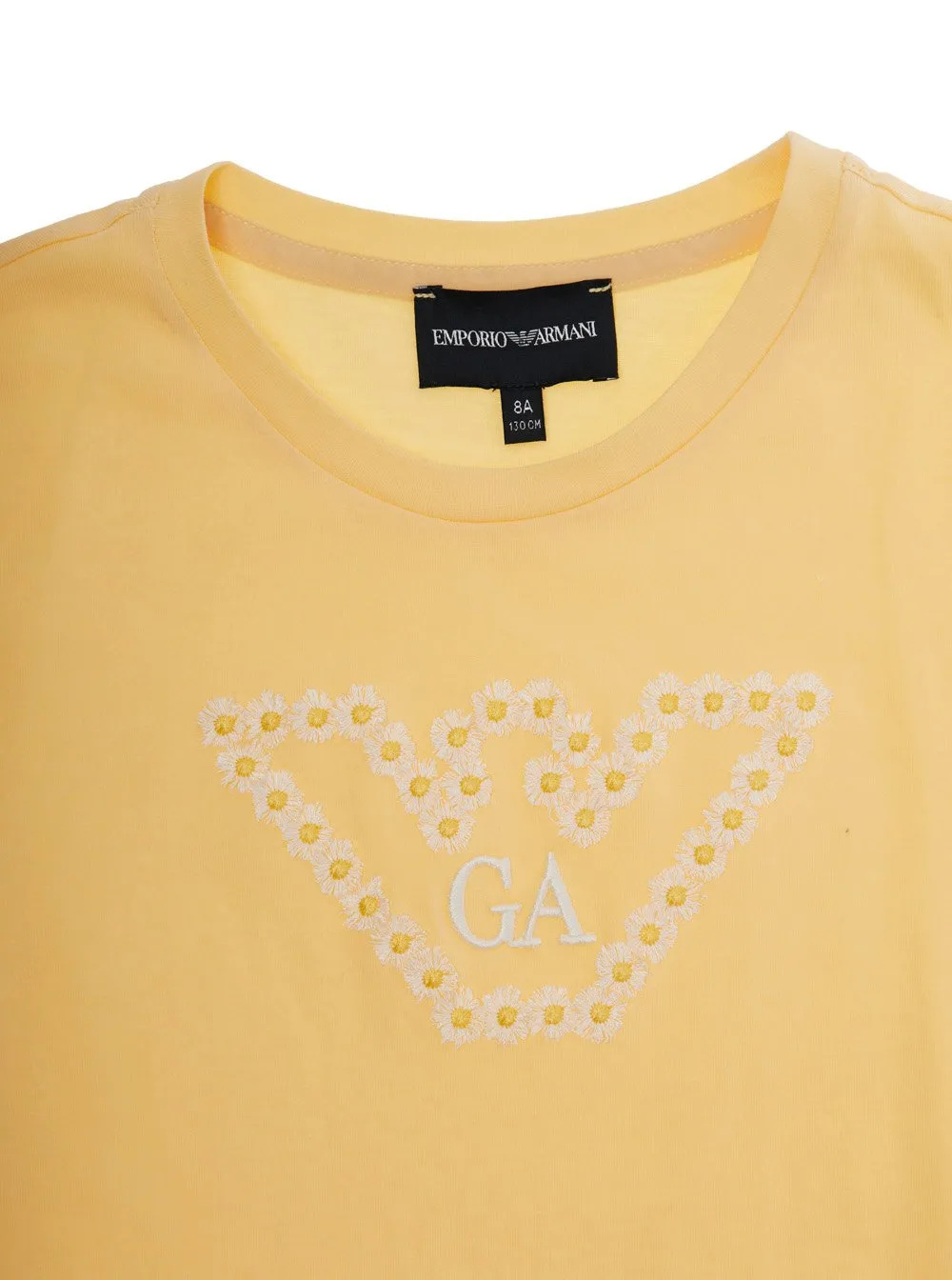 Emporio Armani Kids Eagles And Daisies Jersey T-Shirt