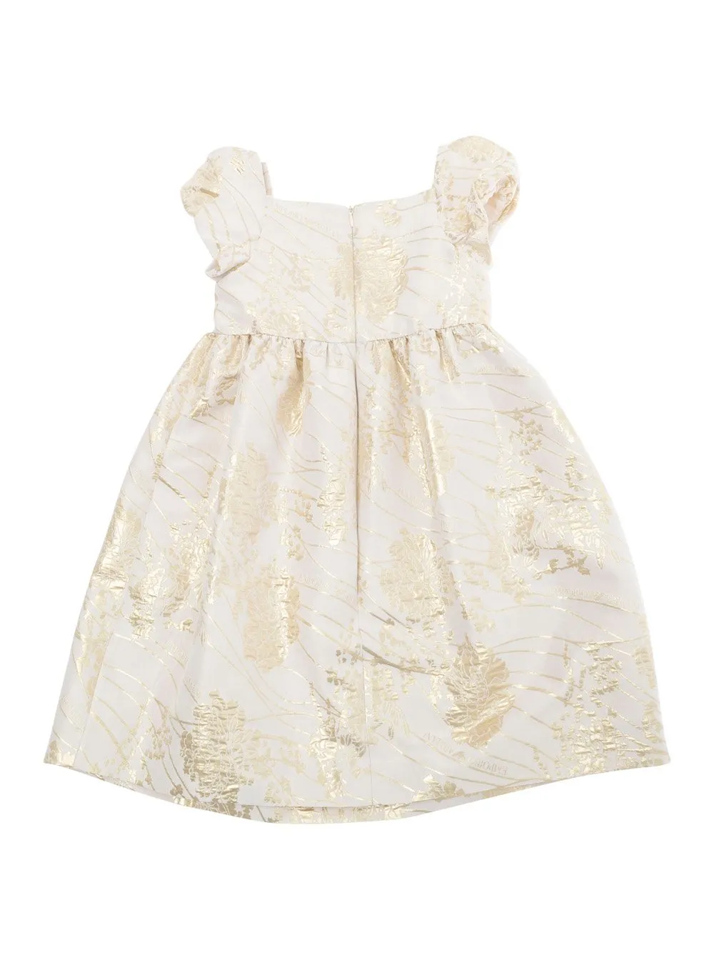Emporio Armani Kids Puff Sleeved Floral-Motif Dress