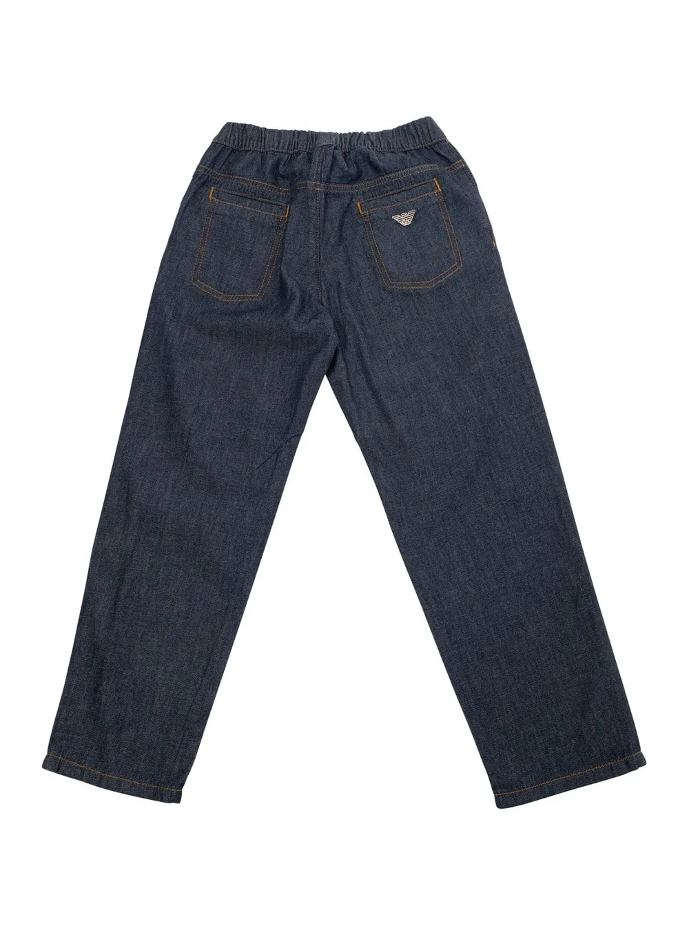 Emporio Armani Kids Logo Plaque Jeans