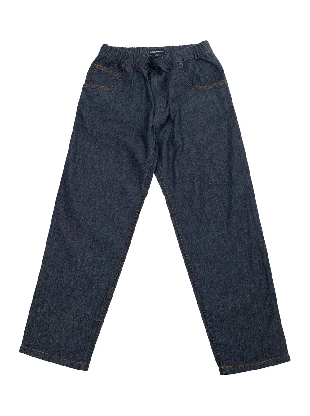 Emporio Armani Kids Logo Plaque Jeans