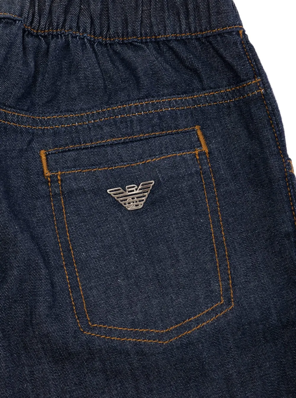 Emporio Armani Kids Logo Plaque Jeans