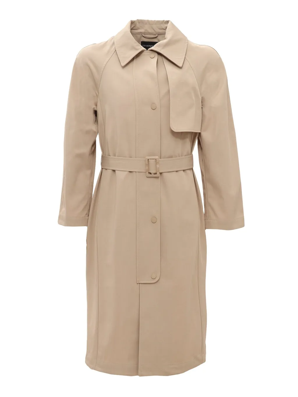 Emporio Armani Kids Logo-Patch Belted Trench