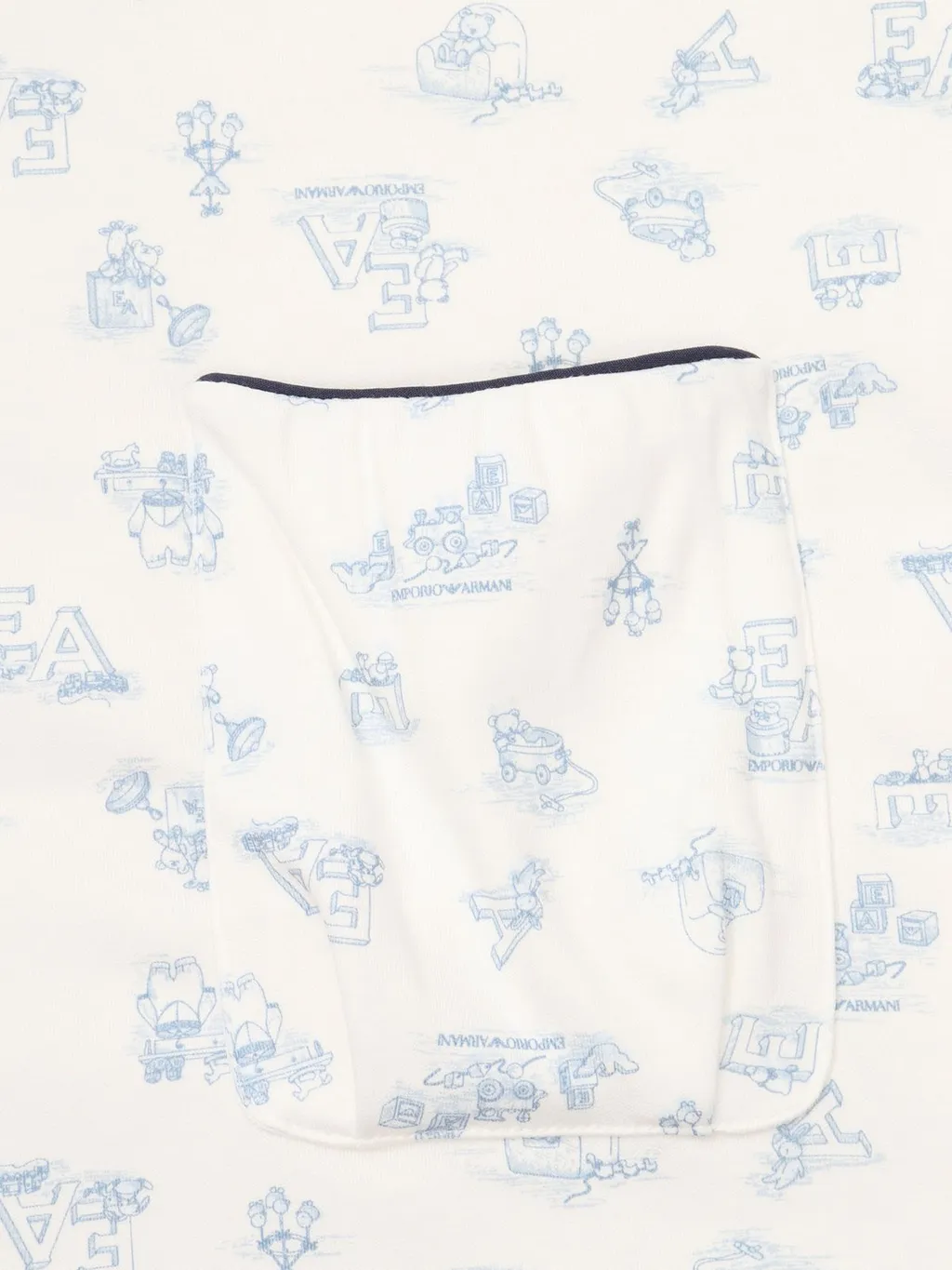 Emporio Armani Kids All-Over Logo-Printed Blanket