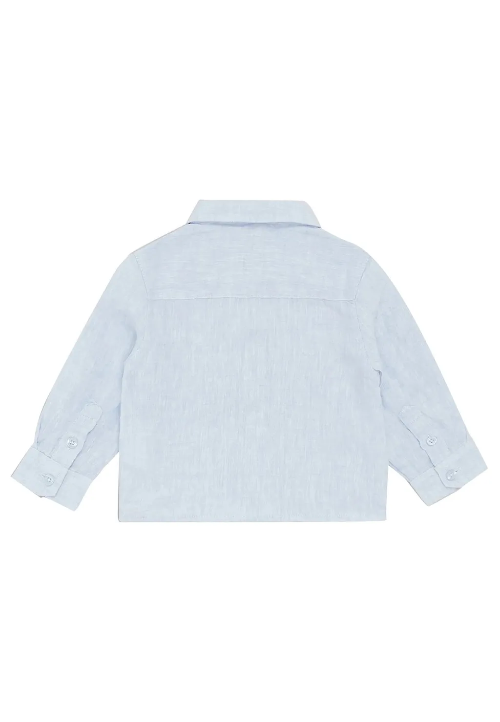 Emporio Armani Kids Logo Embroidered Buttoned Shirt