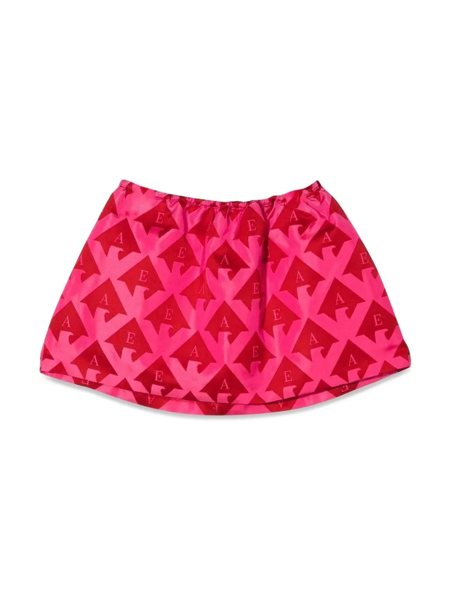 Emporio Armani Kids Patterned A-Line Skirt