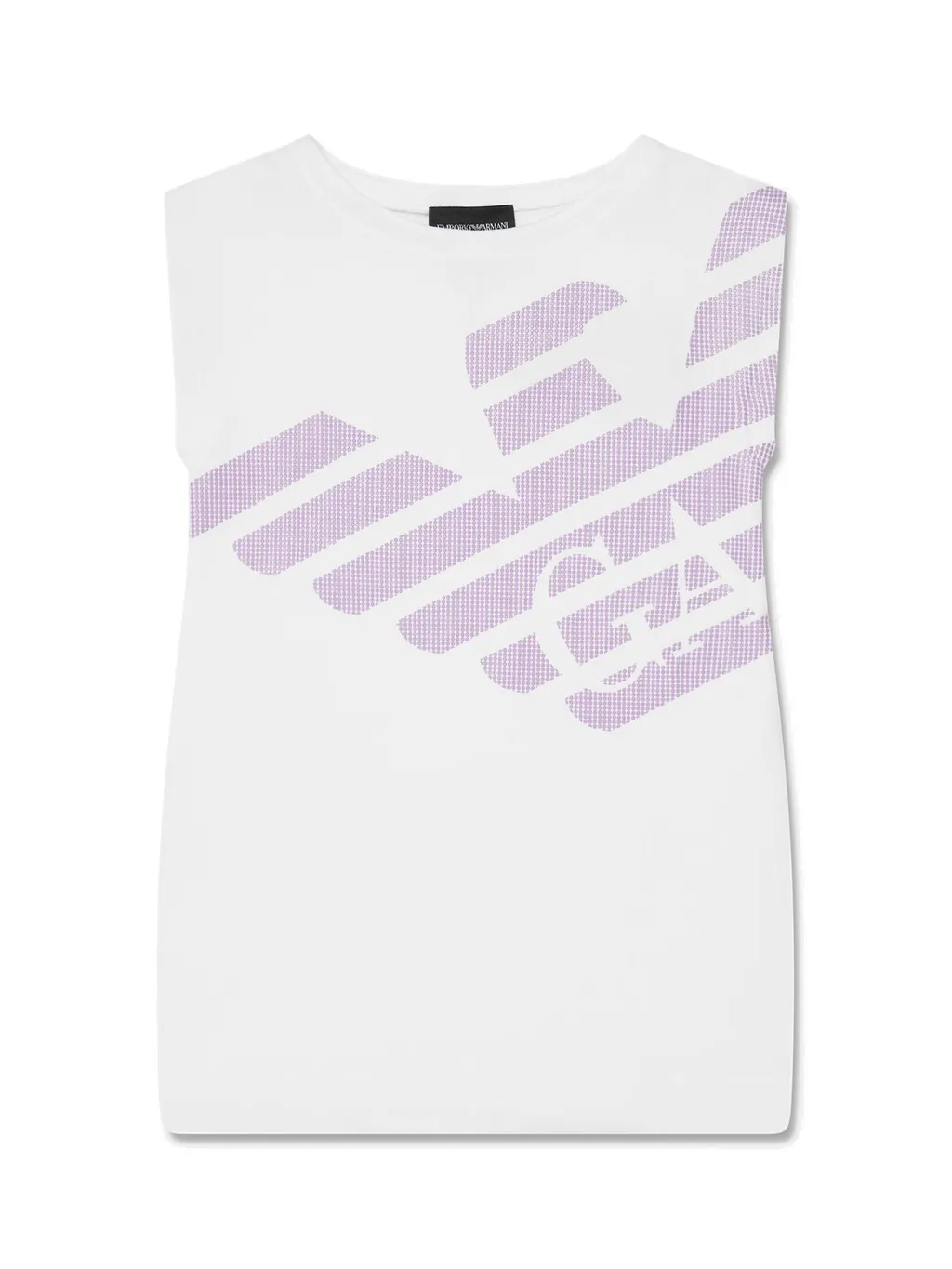 Emporio Armani Kids Logo Printed Crewneck Dress