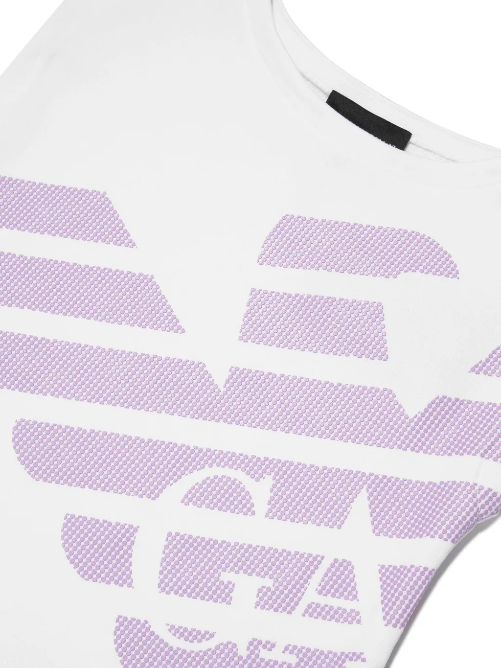 Emporio Armani Kids Logo Printed Crewneck Dress