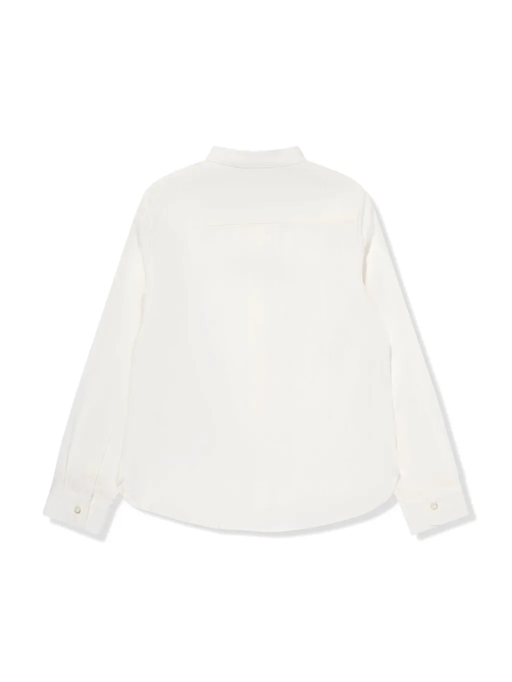 Emporio Armani Kids Logo Jacquard Curved Hem Shirt