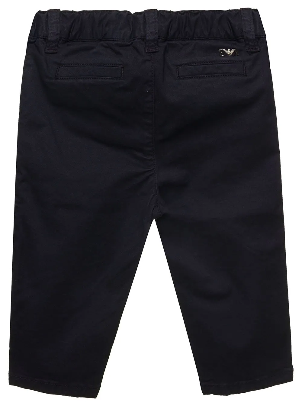 Emporio Armani Kids Eagle Straight Leg Pants