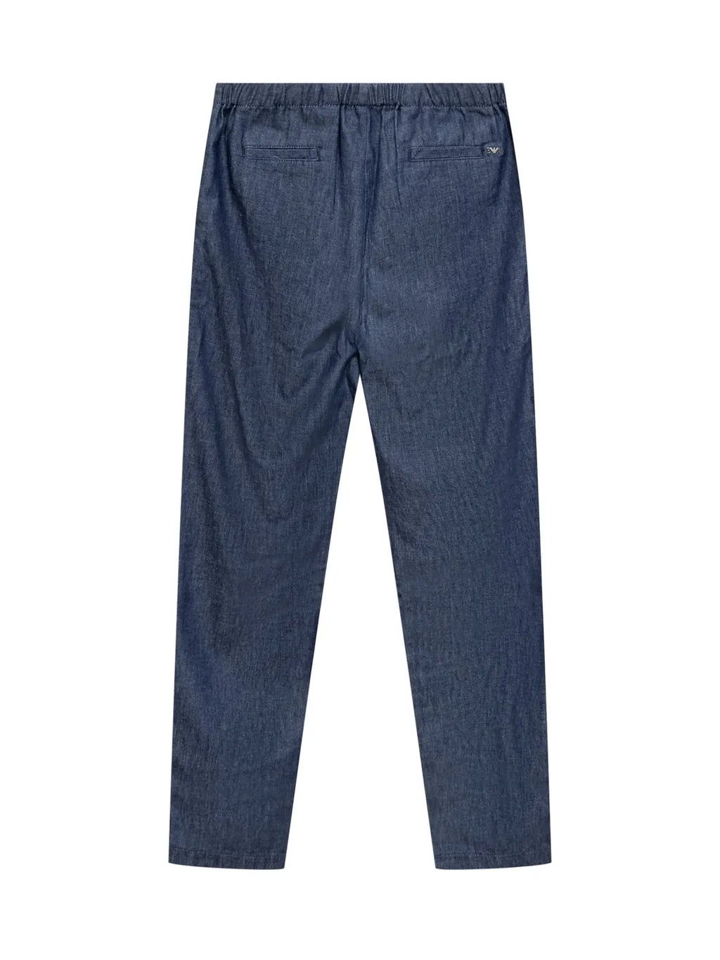 Emporio Armani Kids Logo Plaque Tapered Trousers