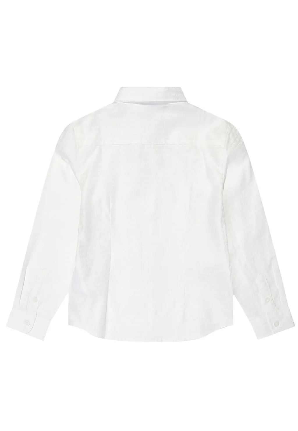 Emporio Armani Kids Logo Jacquard Curved Hem Shirt