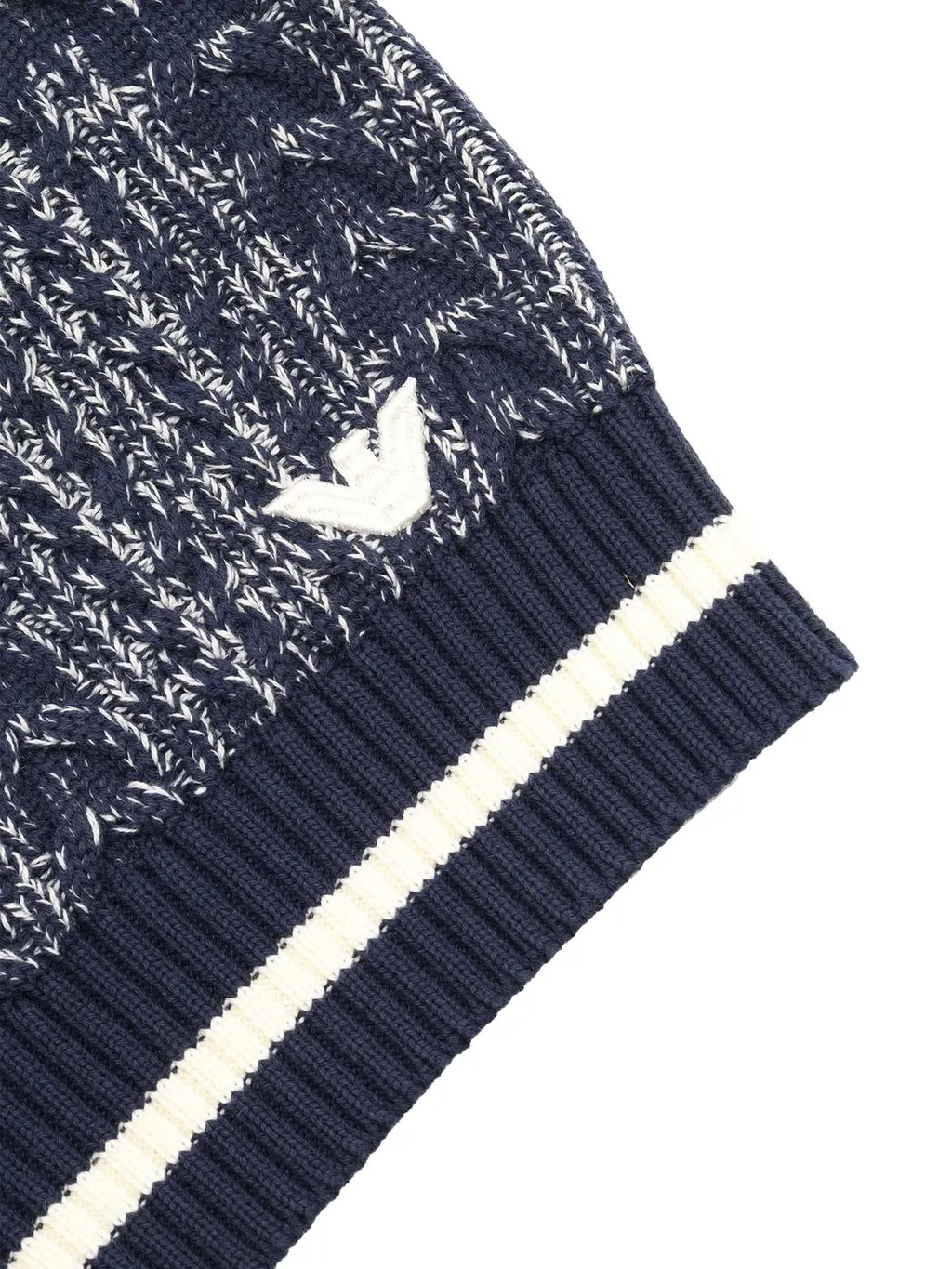 Emporio Armani Kids V-Neck Cable Knitted Vest