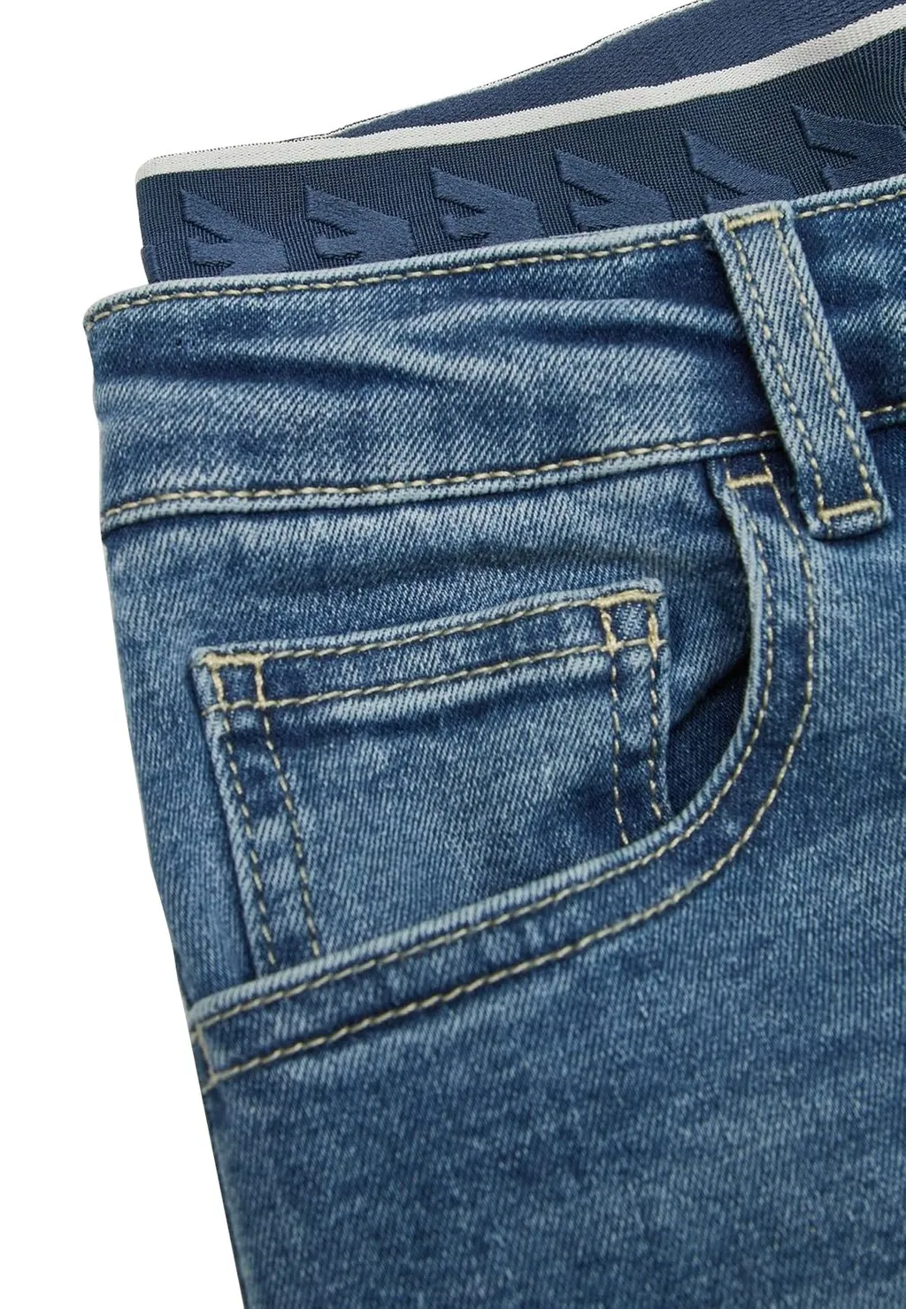 Emporio Armani Kids Straight Leg Jeans