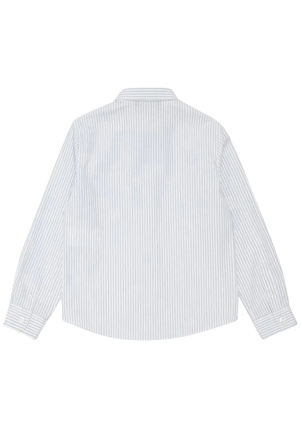 Emporio Armani Kids Logo Embroidered Striped Shirt