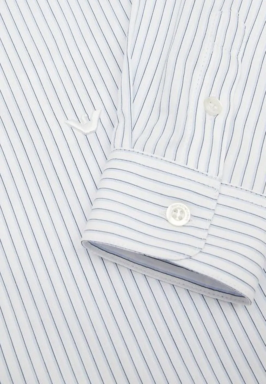Emporio Armani Kids Logo Embroidered Striped Shirt