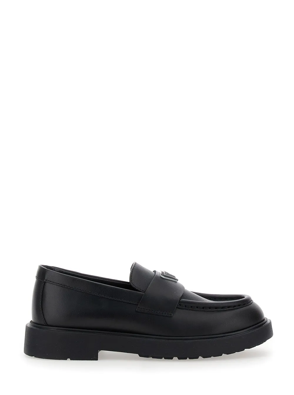 Emporio Armani Kids Logo Plaque Loafers