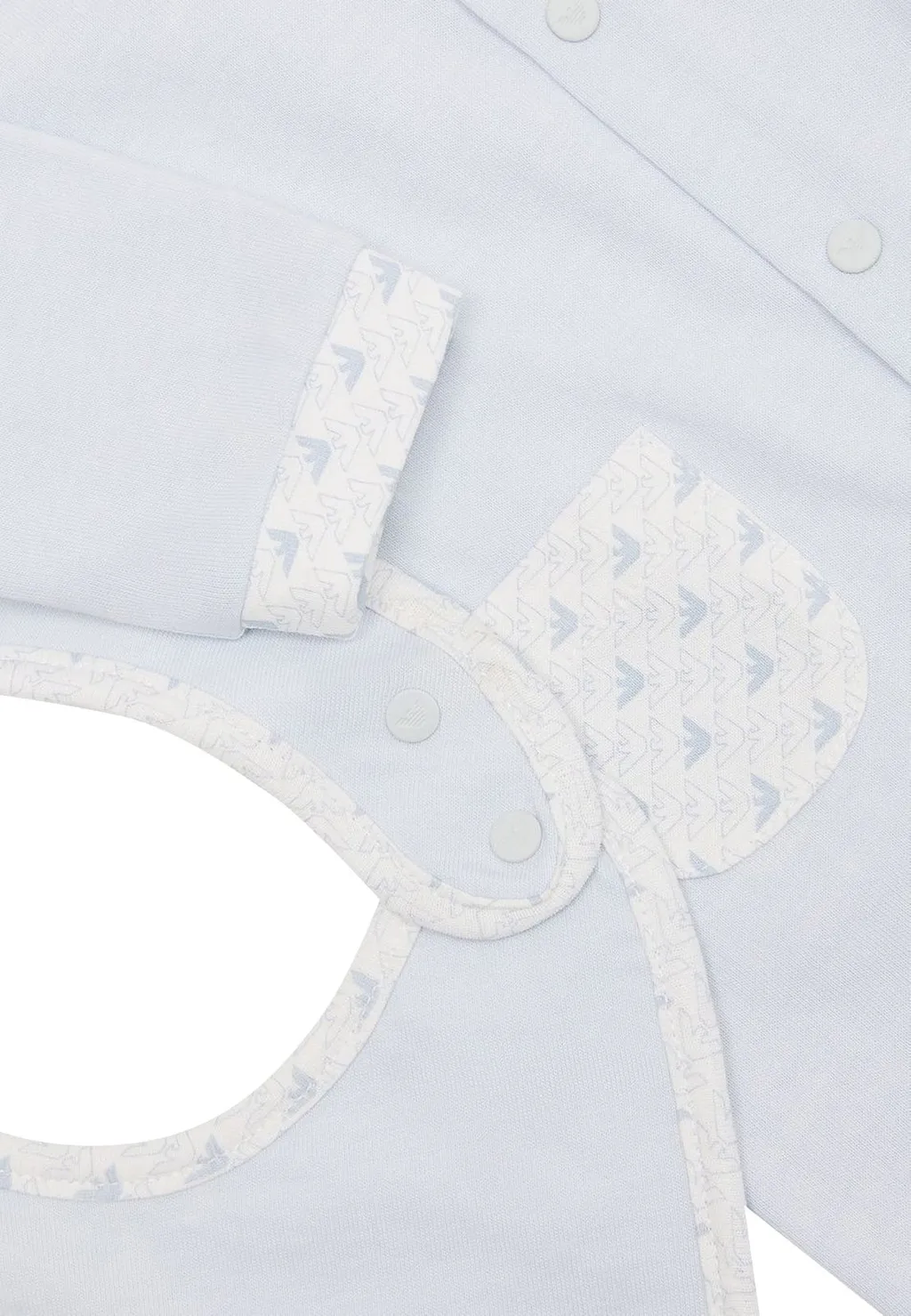 Emporio Armani Kids Eagle Printed Crewneck Pajama Set