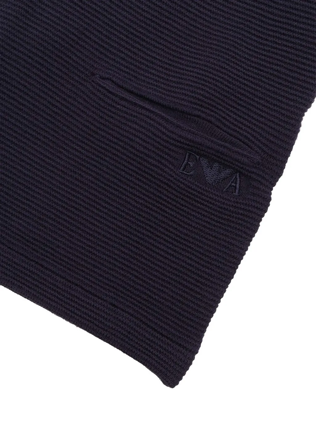 Emporio Armani Kids Logo Embroidered Knitted Cardigan