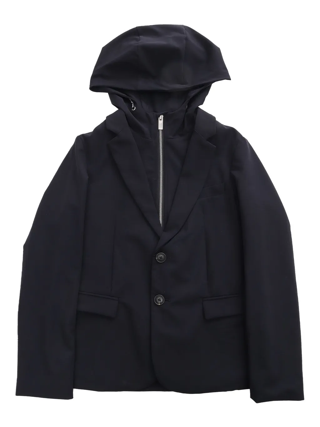 Emporio Armani Kids Layered Hooded Jacket