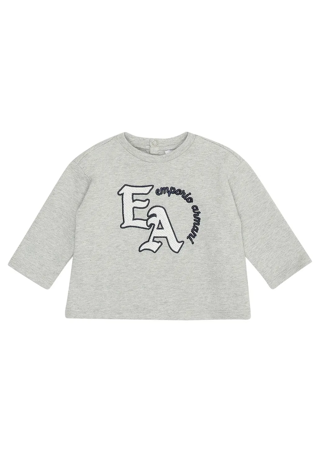 Emporio Armani Kids Logo Embroidered Crewneck T-Shirt
