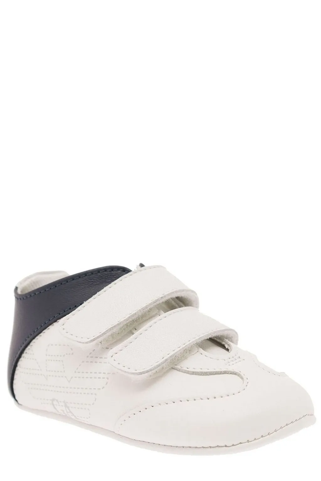 Emporio Armani Kids Logo Printed Velcro Sneakers
