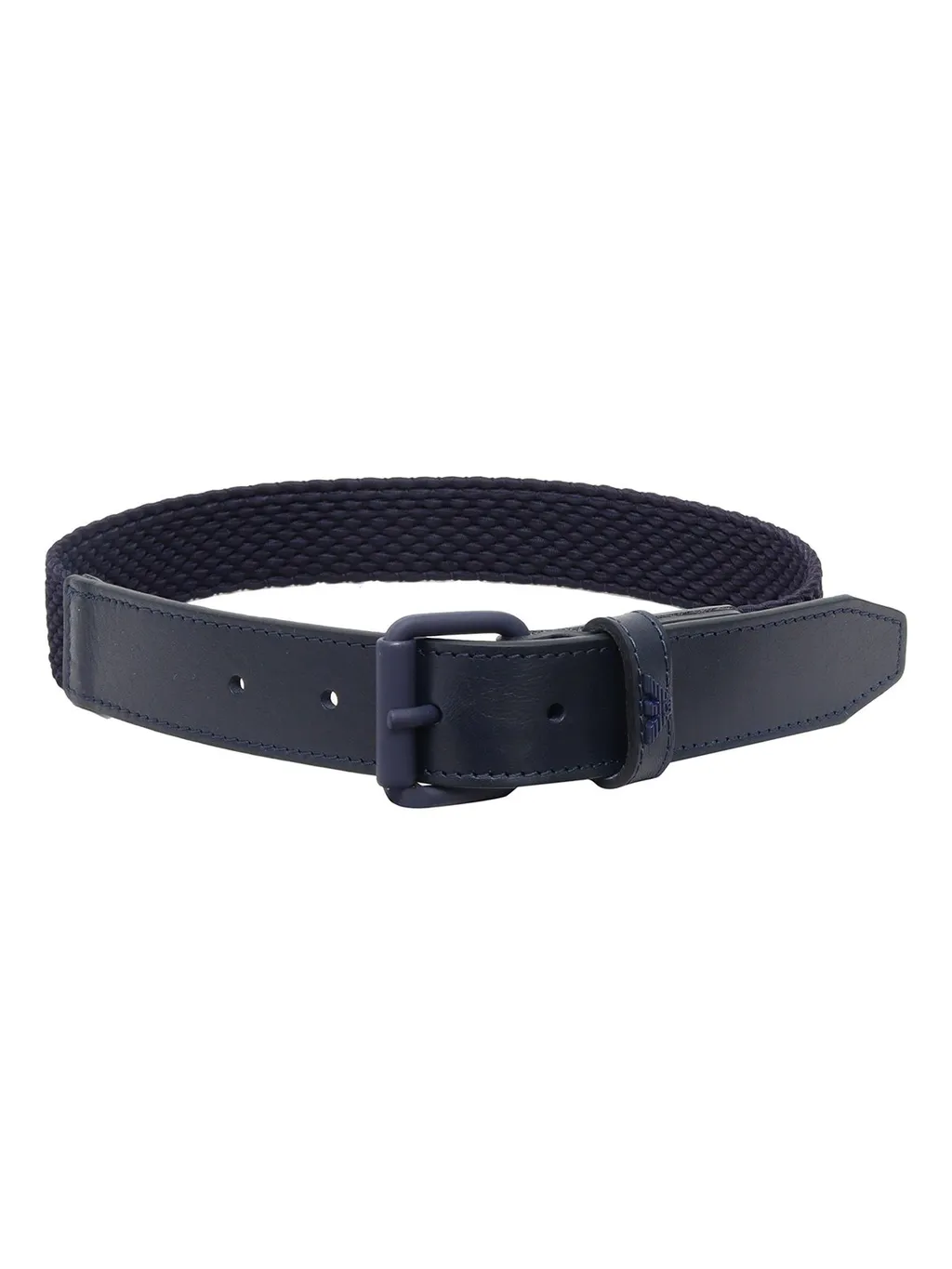 Emporio Armani Kids Logo Plaque Buckle Belt