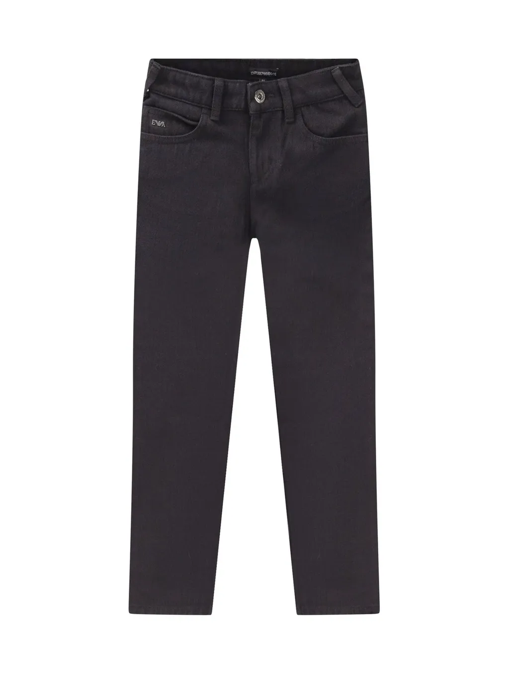 Emporio Armani Kids Logo Tape Straight Leg Jeans