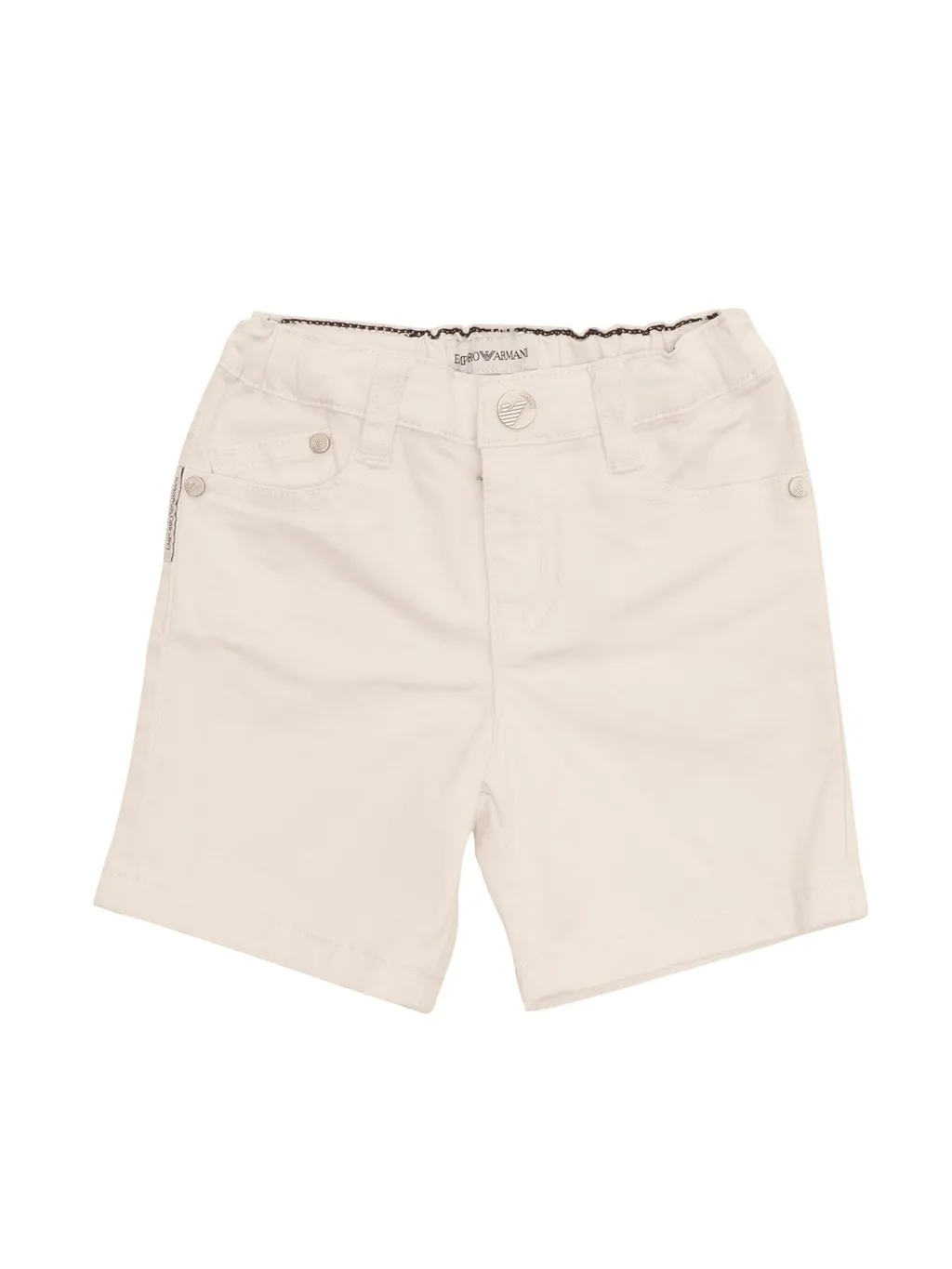 Emporio Armani Kids Logo Plaque Chino Shorts