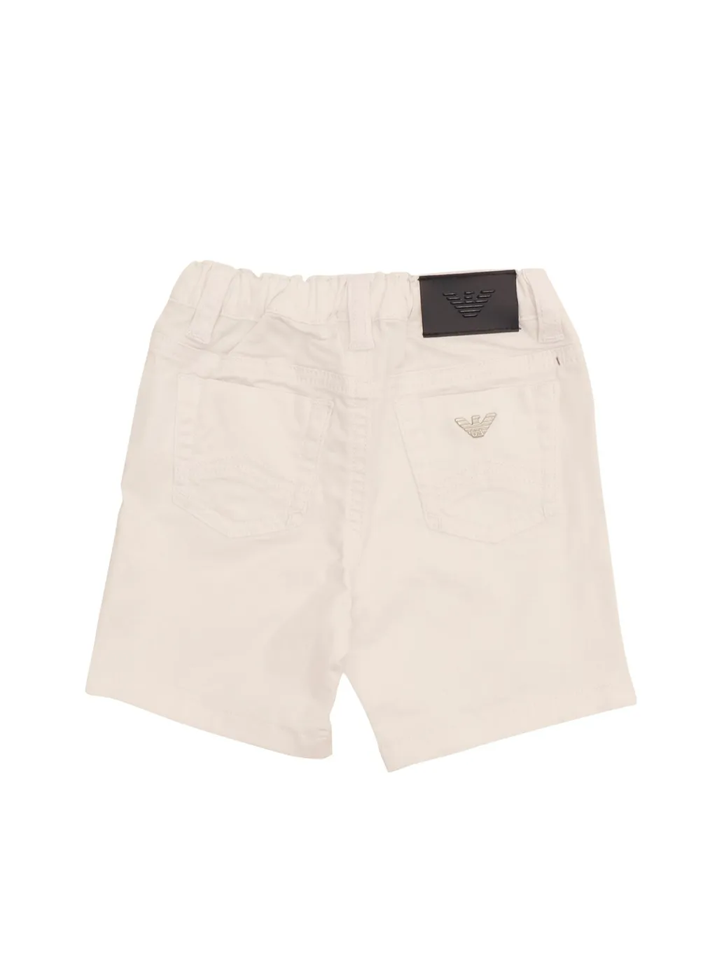 Emporio Armani Kids Logo Plaque Chino Shorts