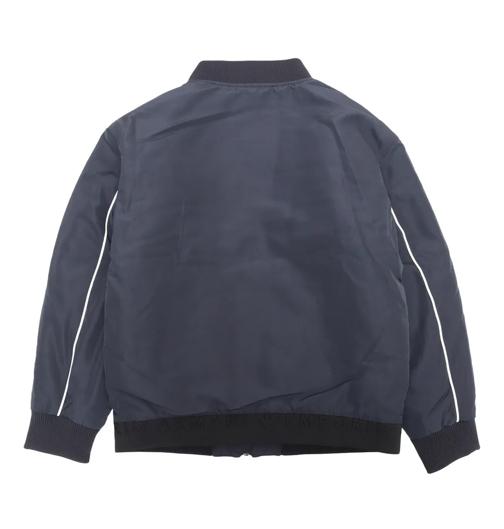 Emporio Armani Kids Zip-Up Straight Hem Jacket