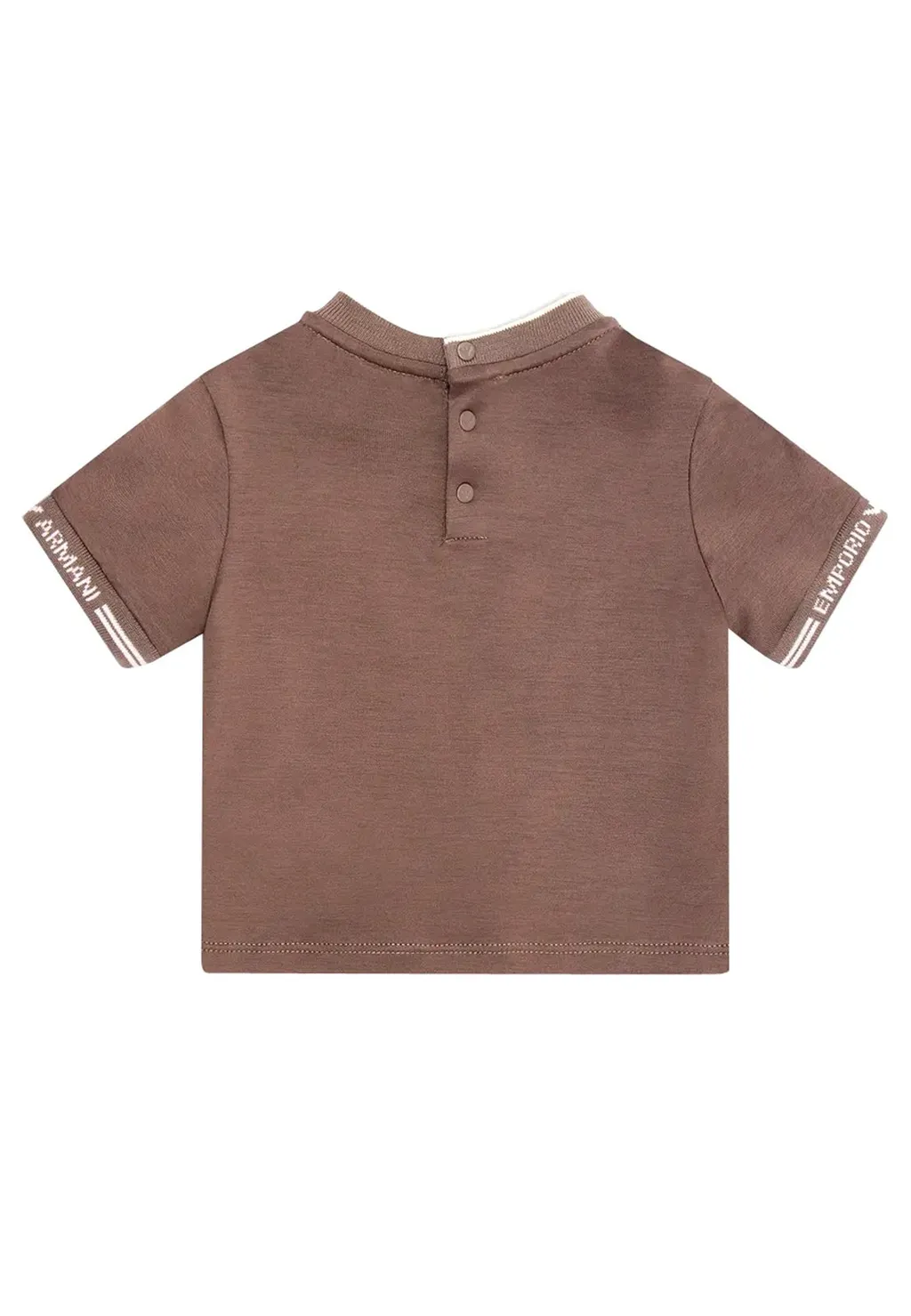 Emporio Armani Kids Logo Embroidered Crewneck T-Shirt