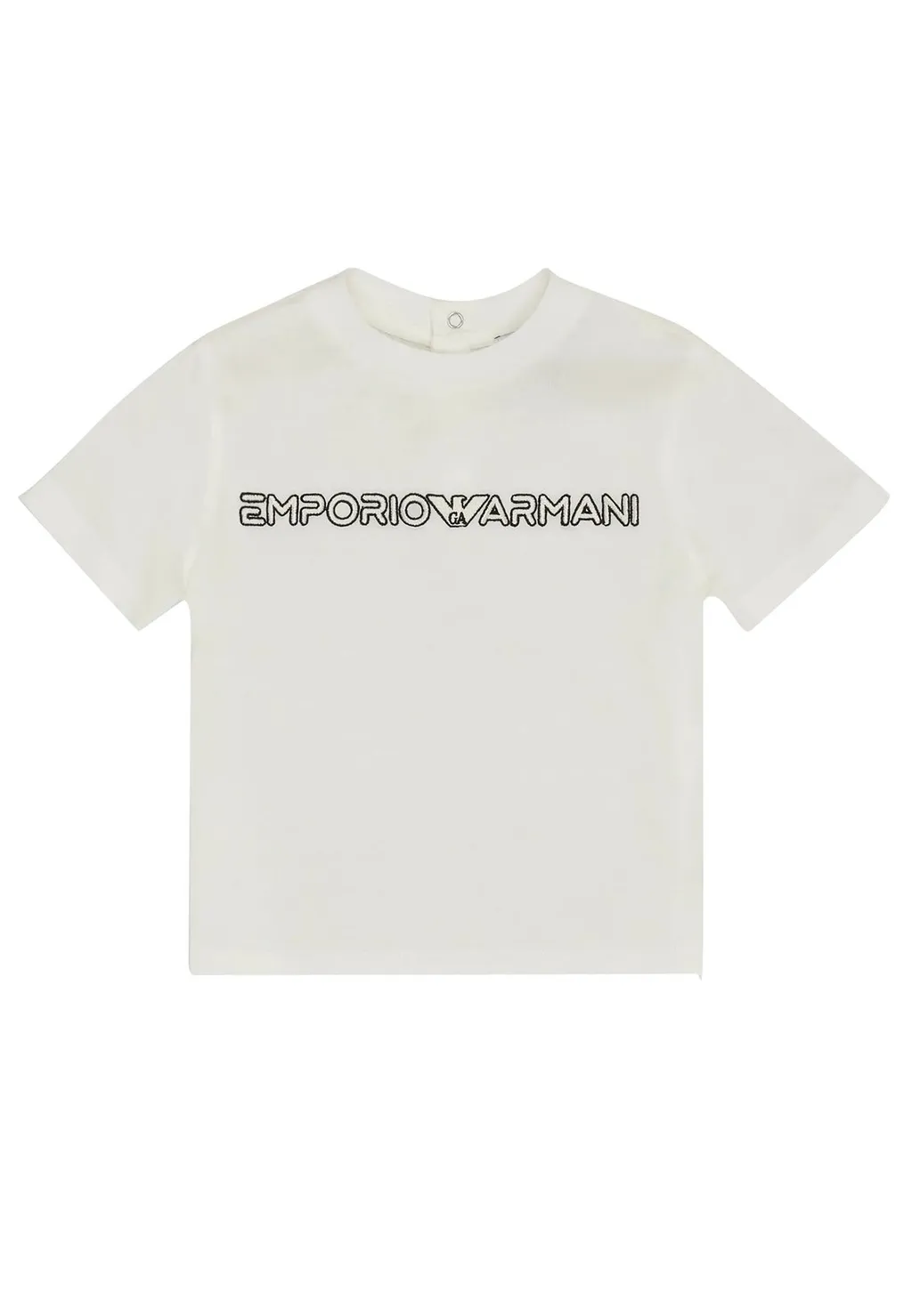 Emporio Armani Kids Logo Embroidered Crewneck T-Shirt