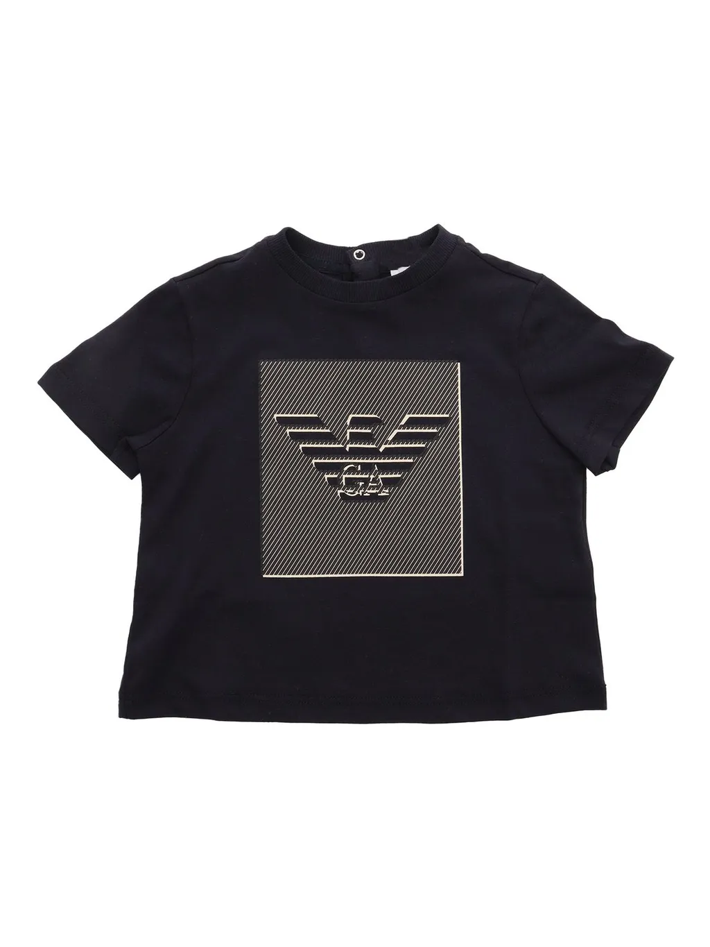 Emporio Armani Kids Logo Printed Crewneck T-Shirt