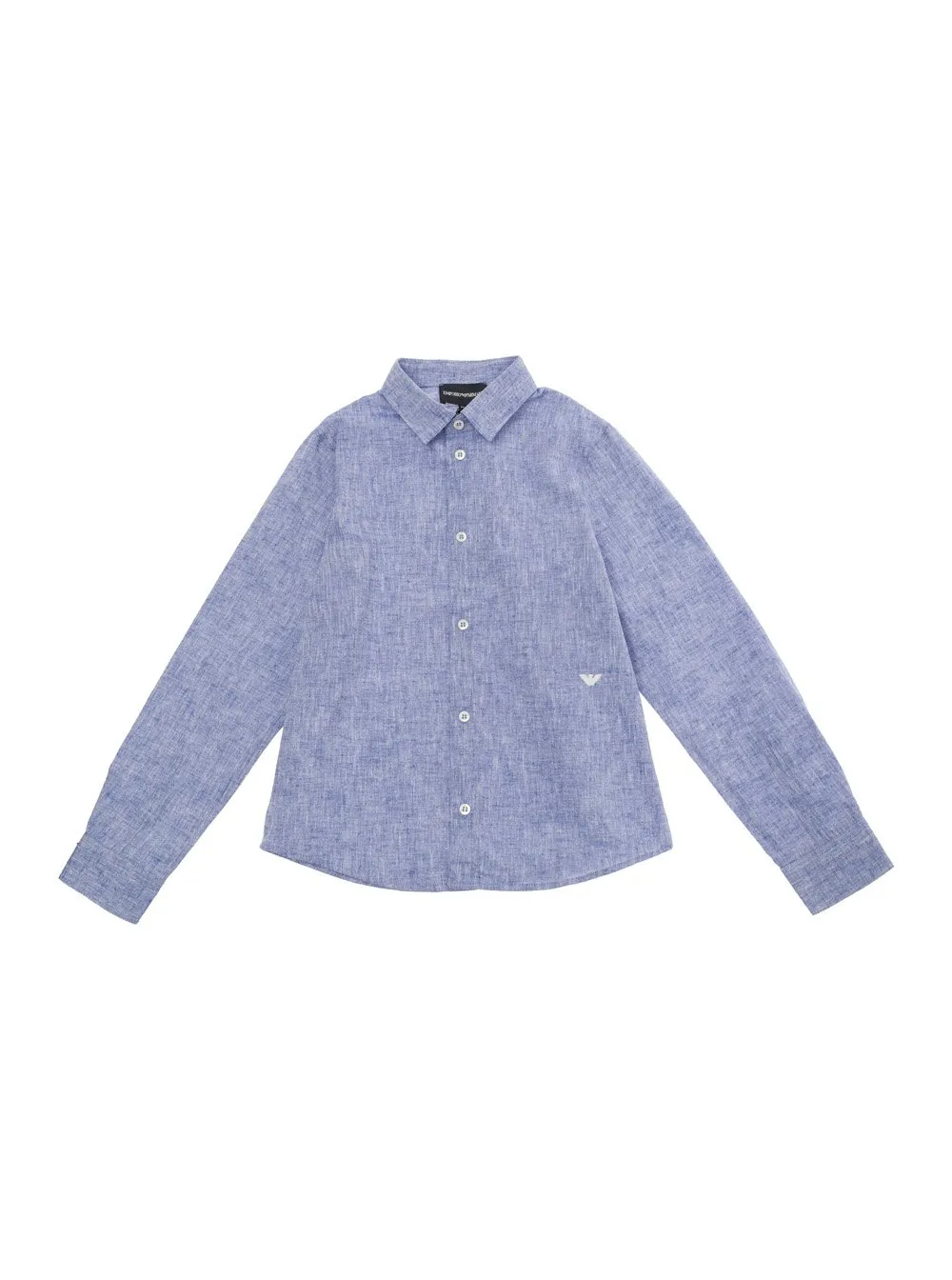 Emporio Armani Kids Logo-Embroidered Button-Up Shirt
