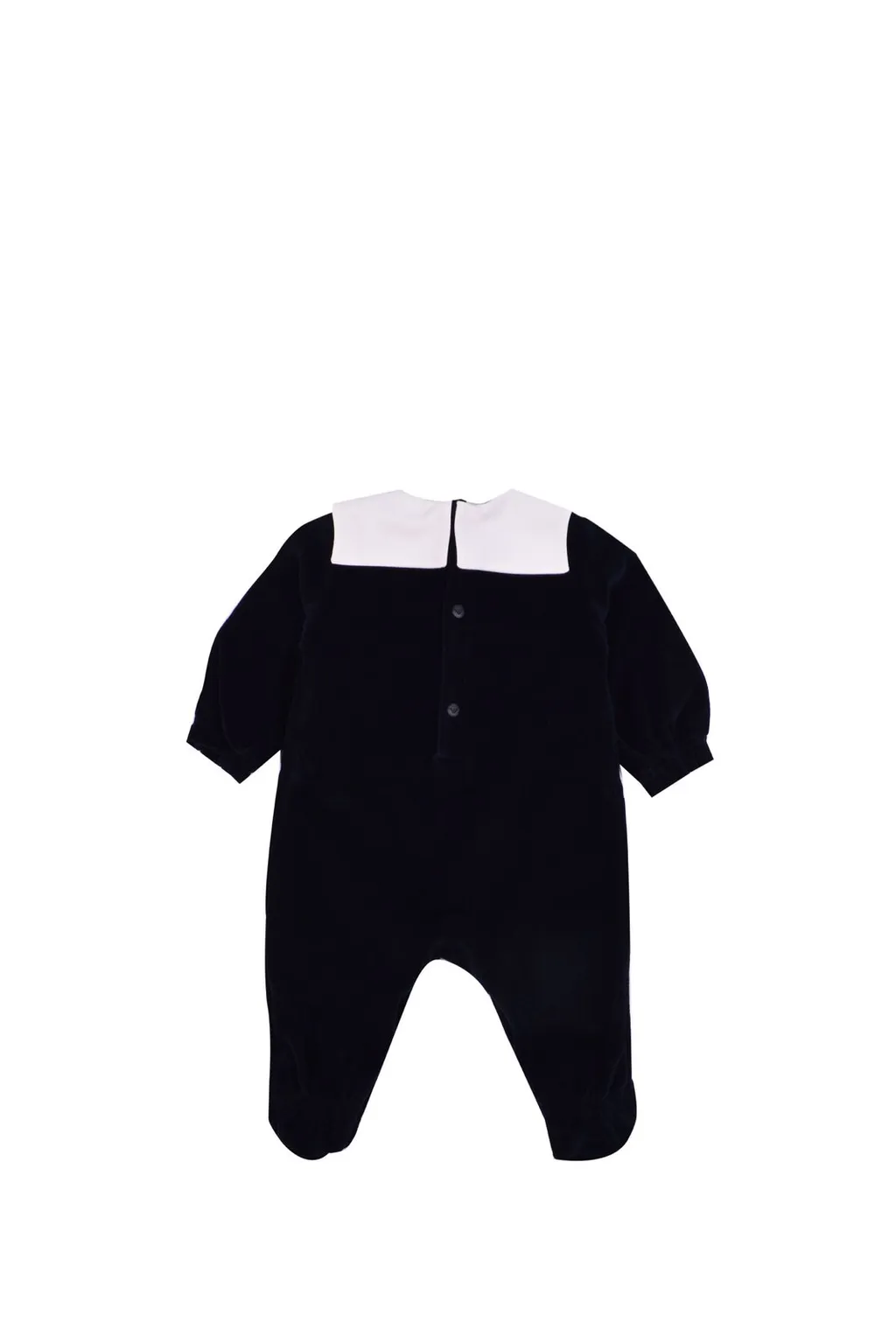 Emporio Armani Kids Logo Embroidered Long-Sleeved Romper