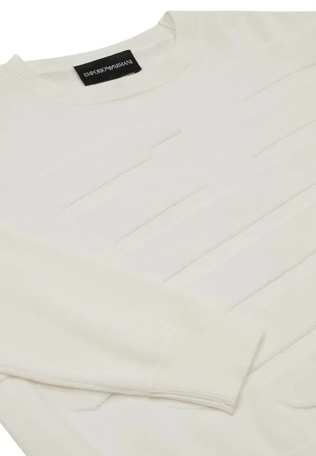 Emporio Armani Kids Stripe Patterned Crewneck Jumper