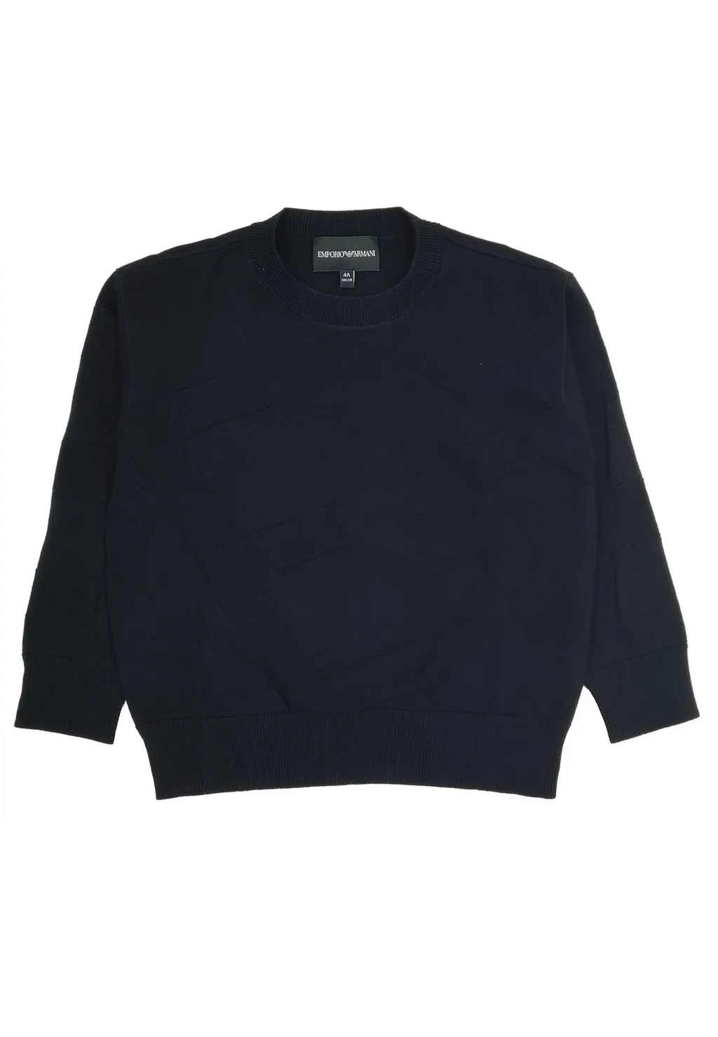 Emporio Armani Kids Stripe Patterned Crewneck Jumper