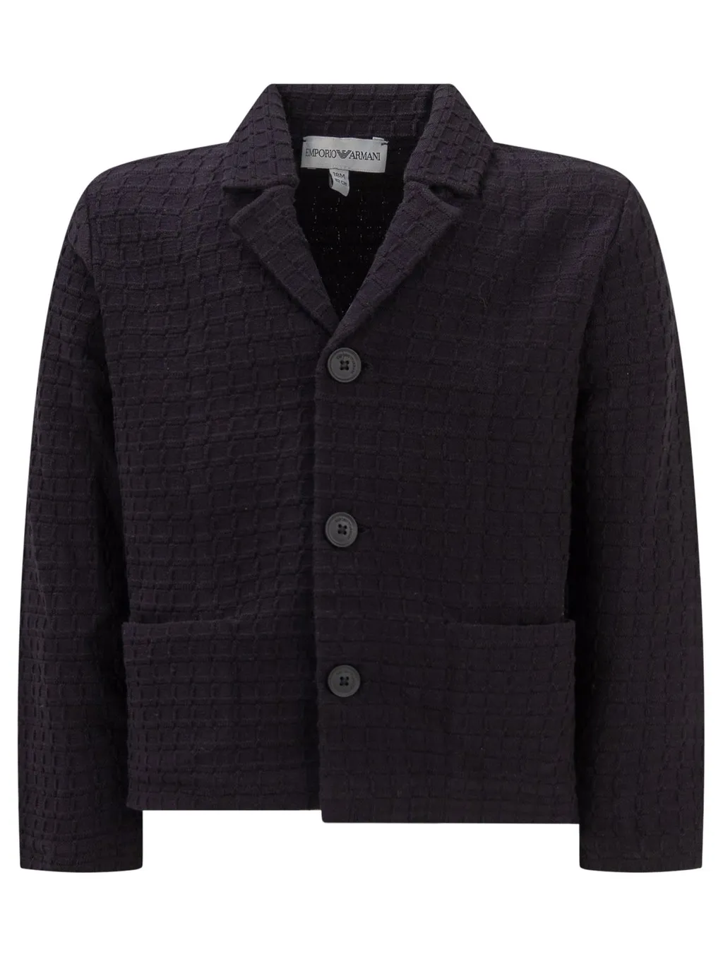 Emporio Armani Kids Button-Up Knitted Blazer