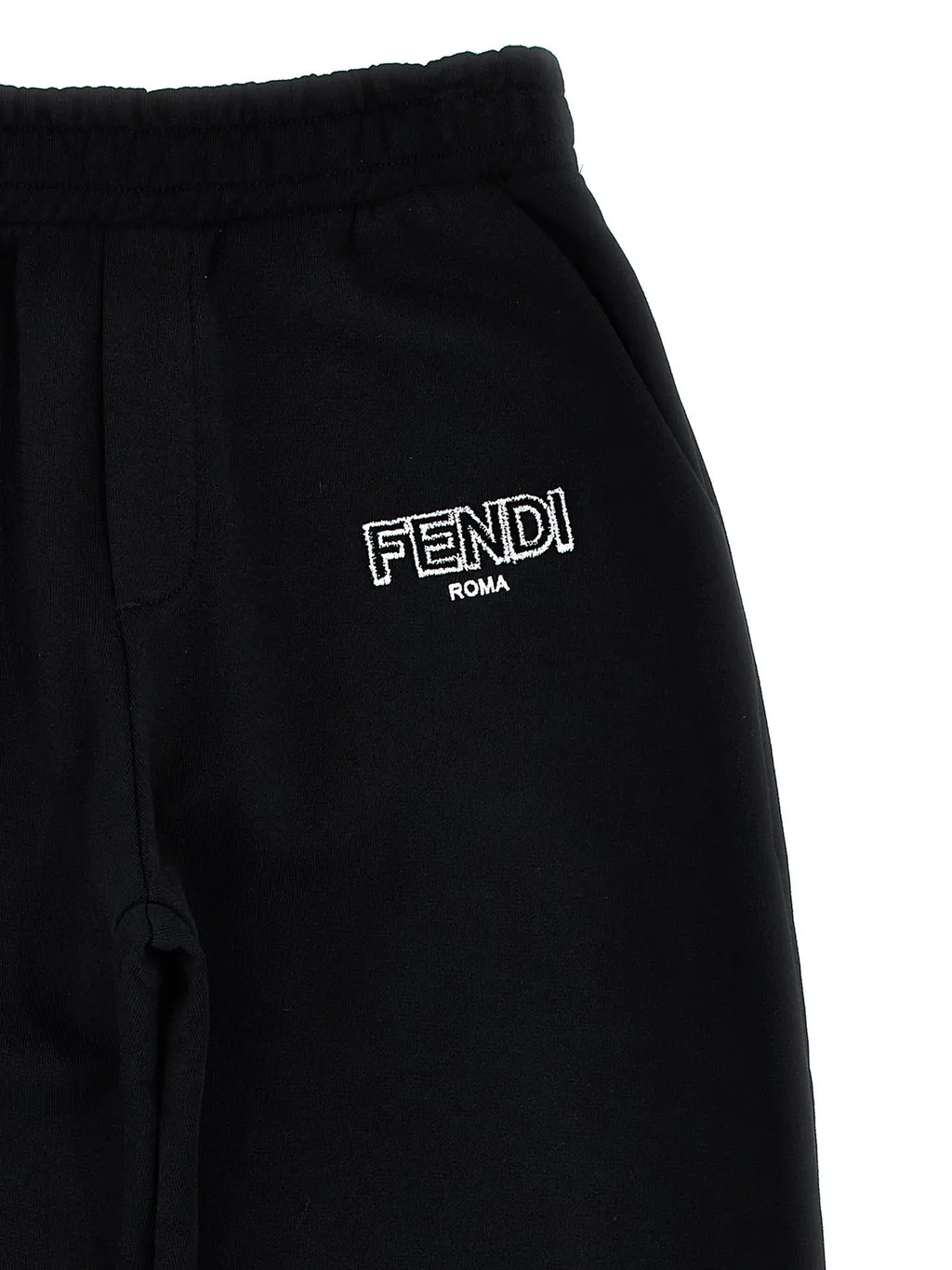 Fendi Kids Flocked Logo Straight-Leg Track Pants