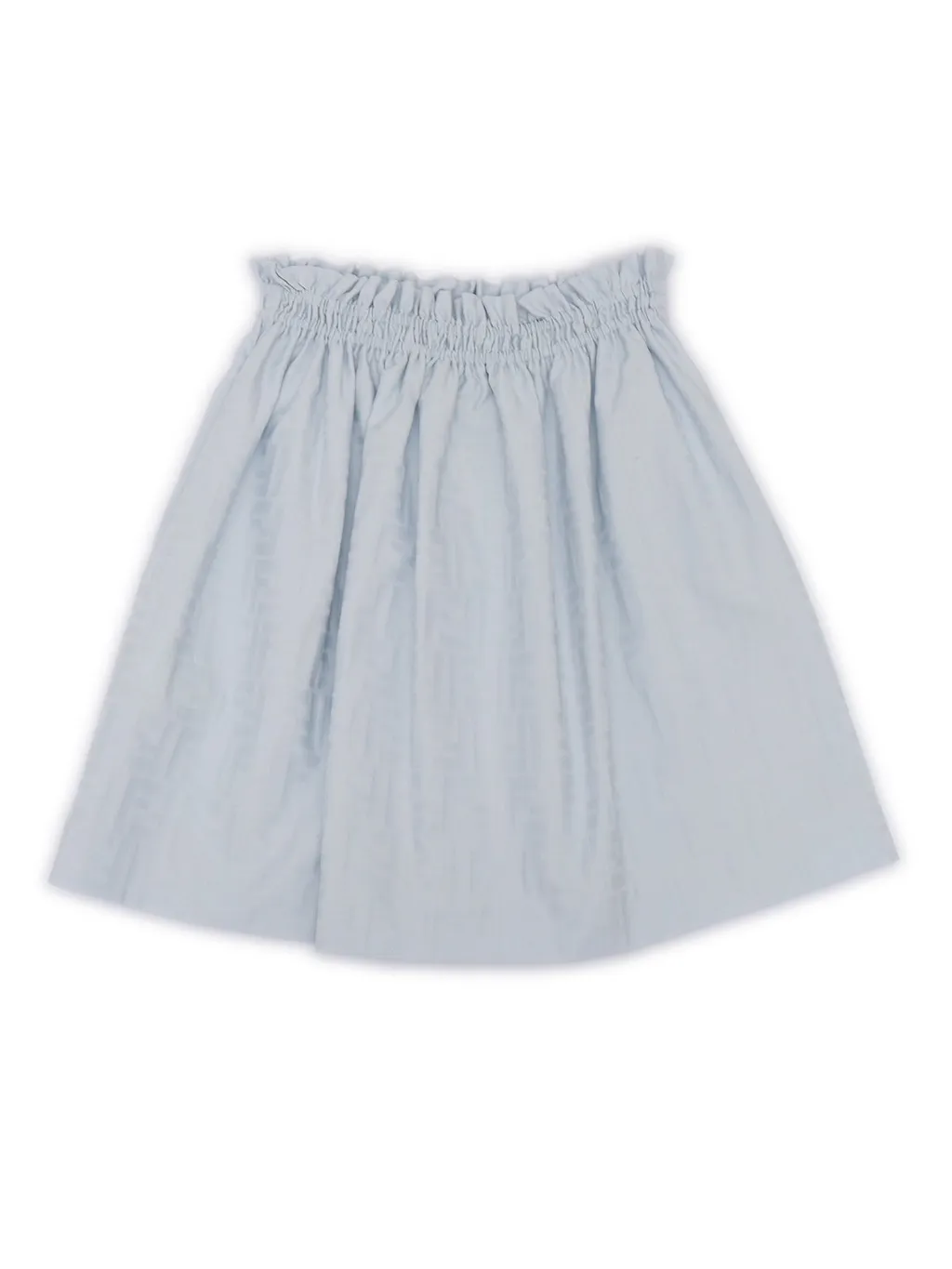 Fendi Kids Logo Embroidered Ruffled Waist Skirt
