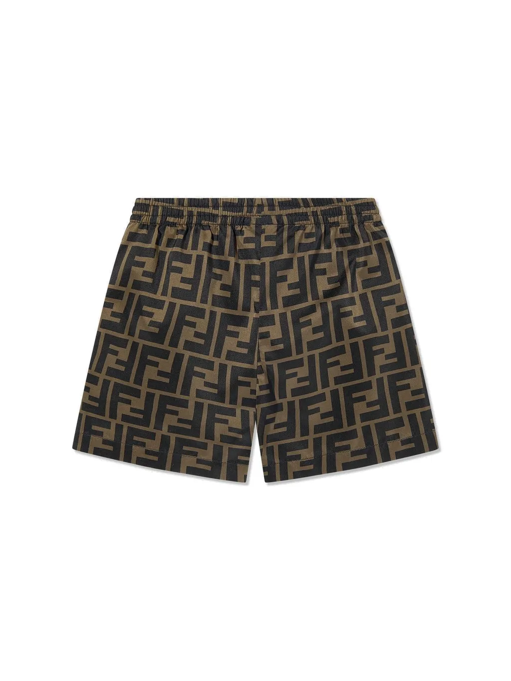 Fendi Kids Ff-Motif Drawstring Swim Shorts