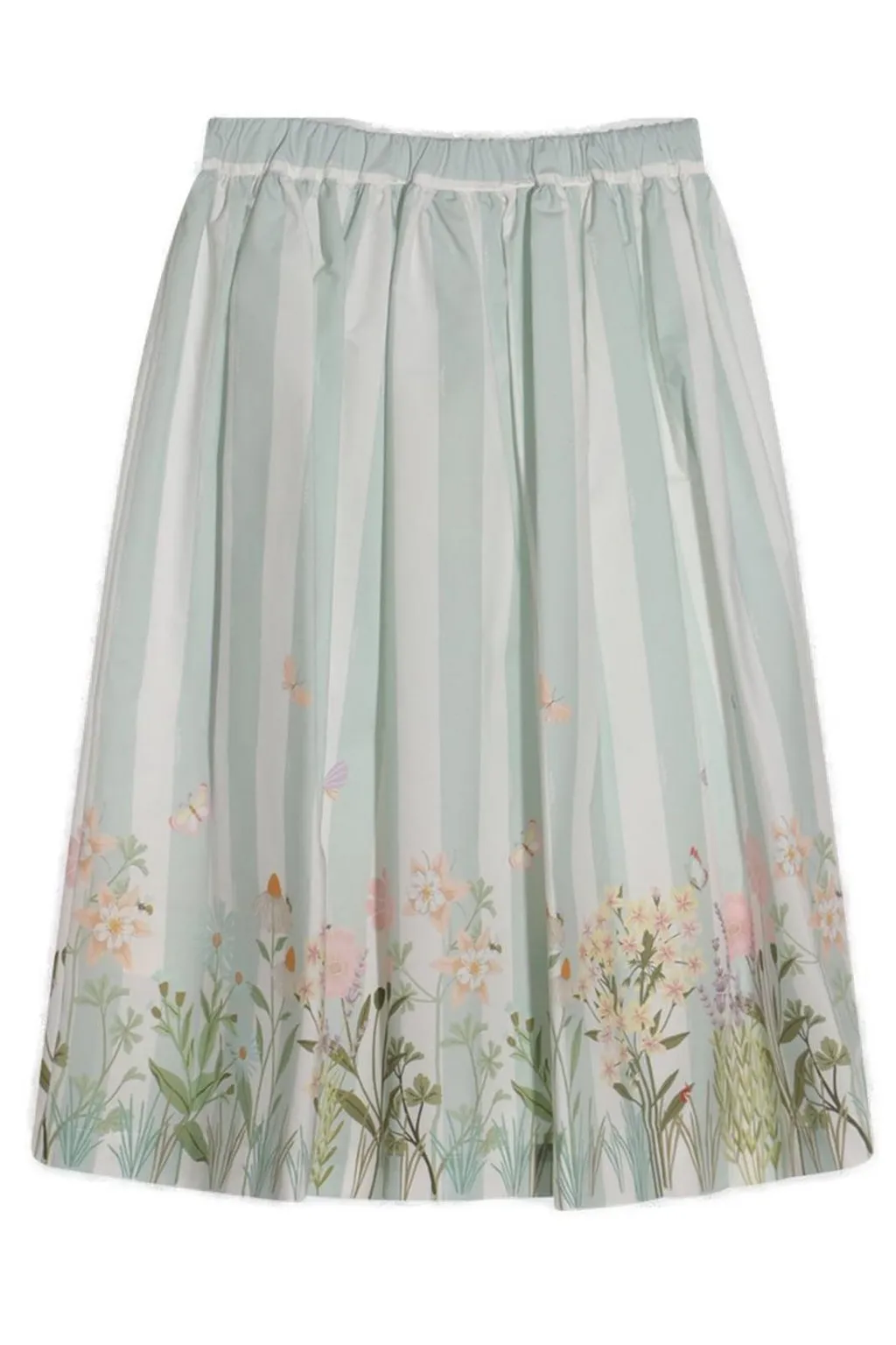 Fendi Kids Floral Printed Midi Skirt
