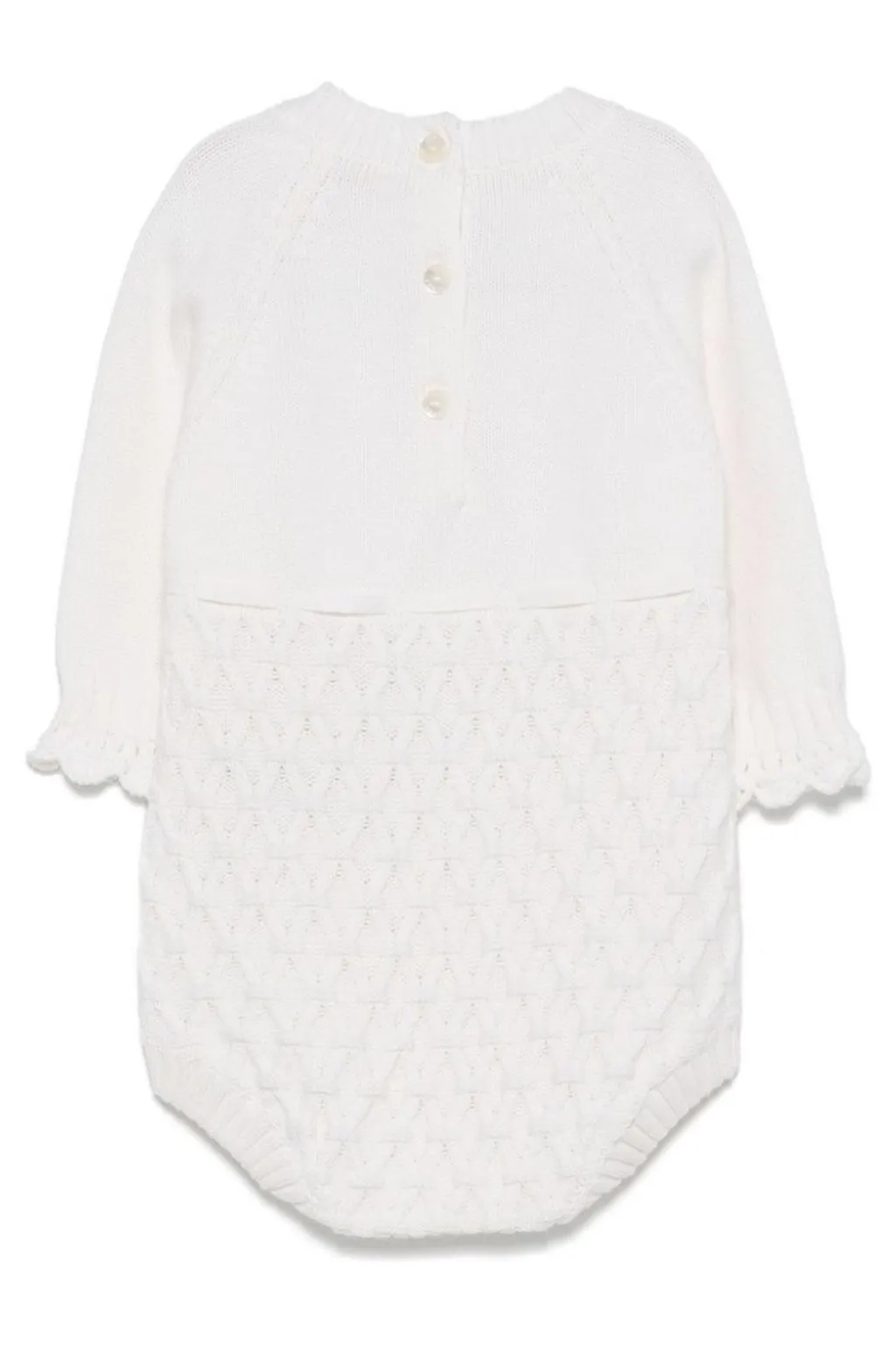 Fendi Kids Bow Knitted Jumpsuit