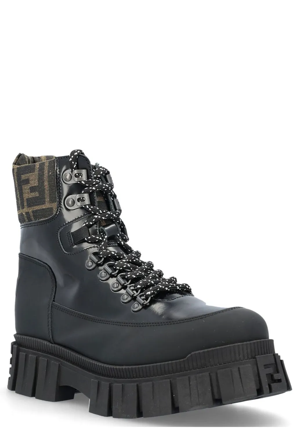 Fendi Kids Ff Logo Detailed Trekking Boots