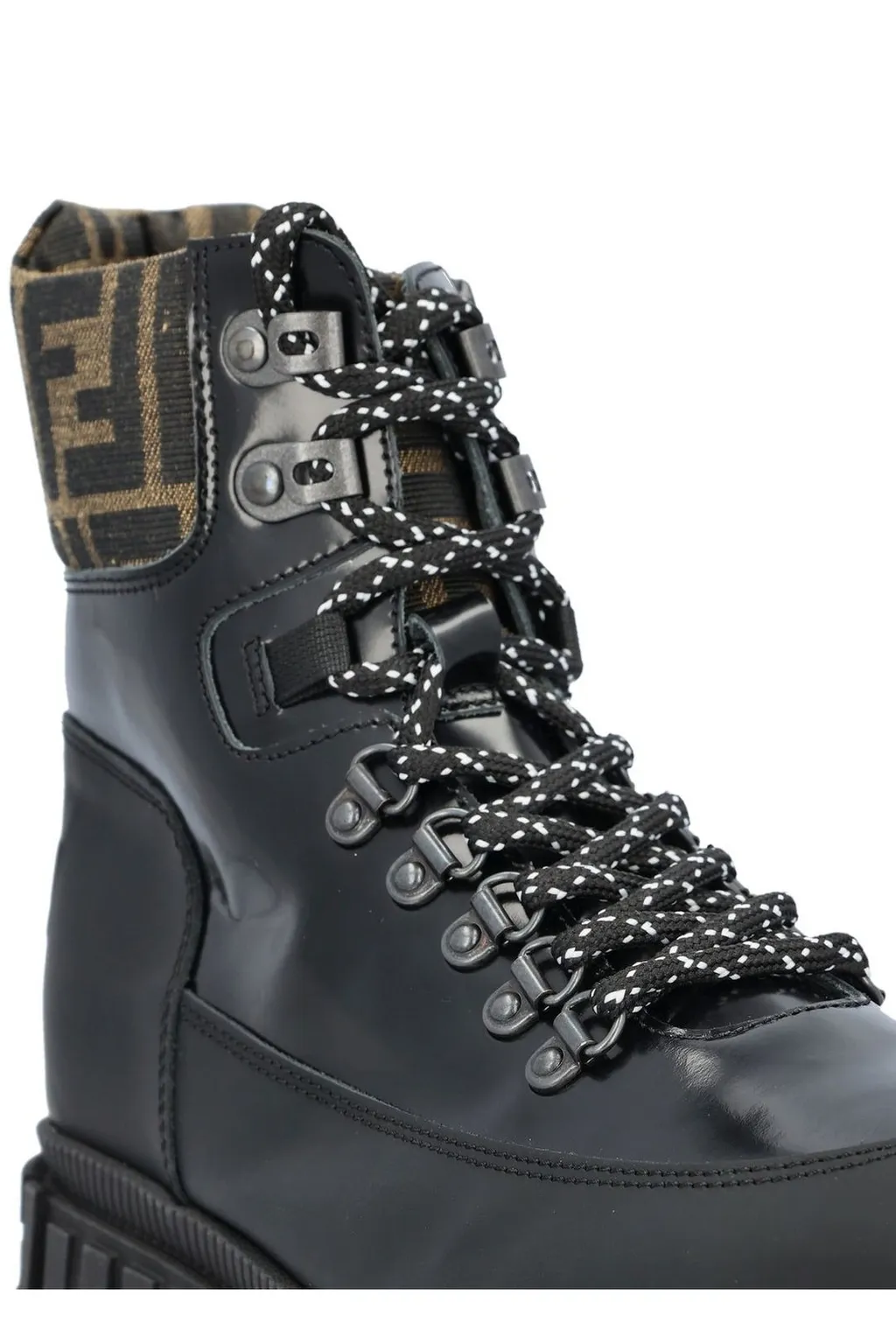Fendi Kids Ff Logo Detailed Trekking Boots