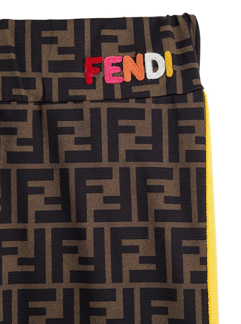 Fendi Kids Ff Printed Leggings