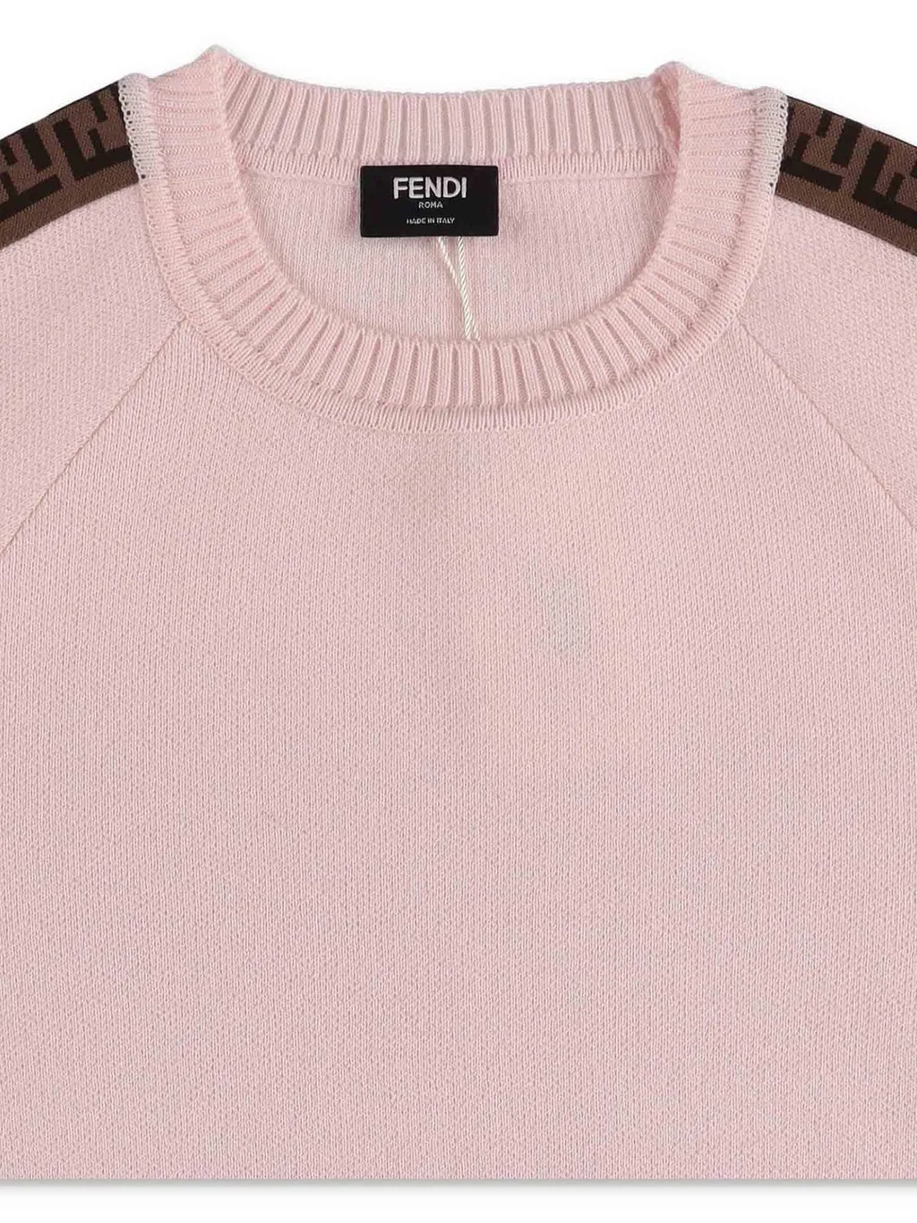 Fendi Kids Ff Motif Tape Knit Jumper