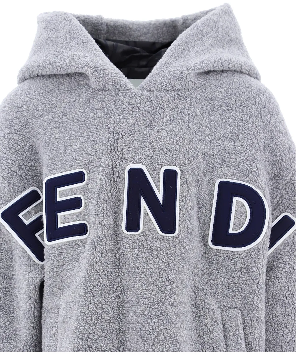 Fendi Kids Logo Patch Hoodie