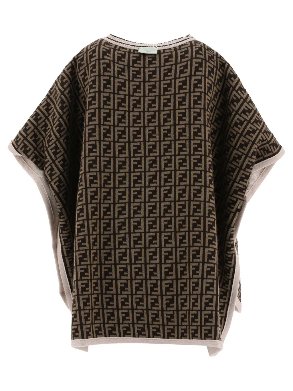 Fendi Kids Monogram Motif Reversible Poncho