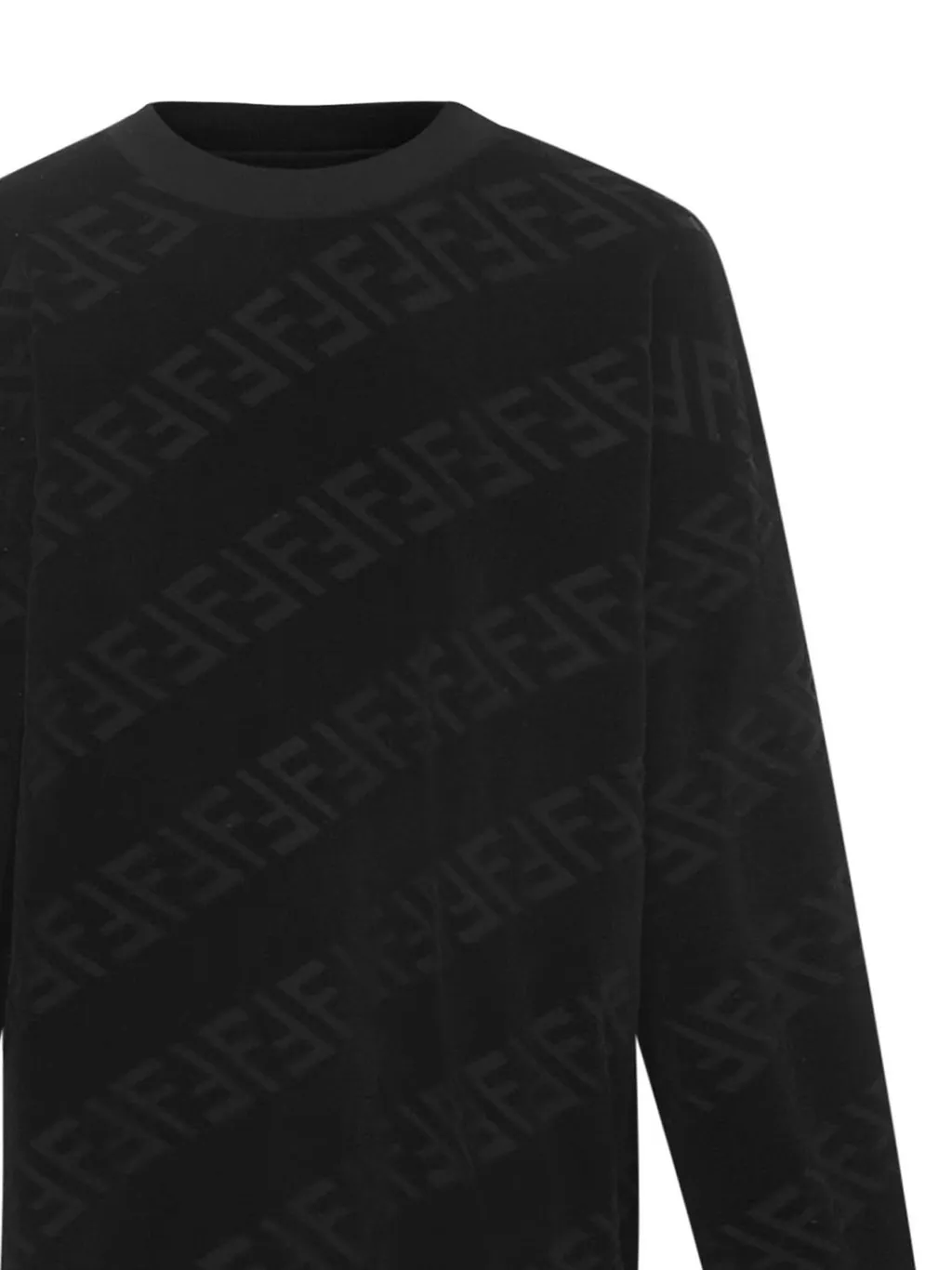 Fendi Kids Allover Ff Printed Crewneck Sweatshirt